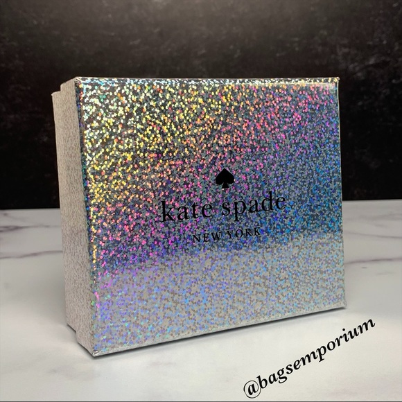 Kate Spade Pink Glitter Credit Card Case Wallet - Picture 4 of 9